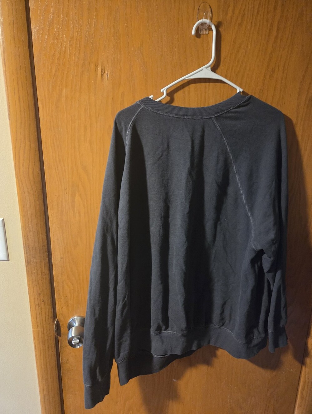 Womens Dark Gray Crewneck Sweater